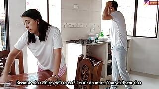 Stepmom with a big ass gets her pussy fucked by her perverted stepson CREAMPIE – Porn in Spanish