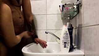 Stepsister helped jerk off her brother!