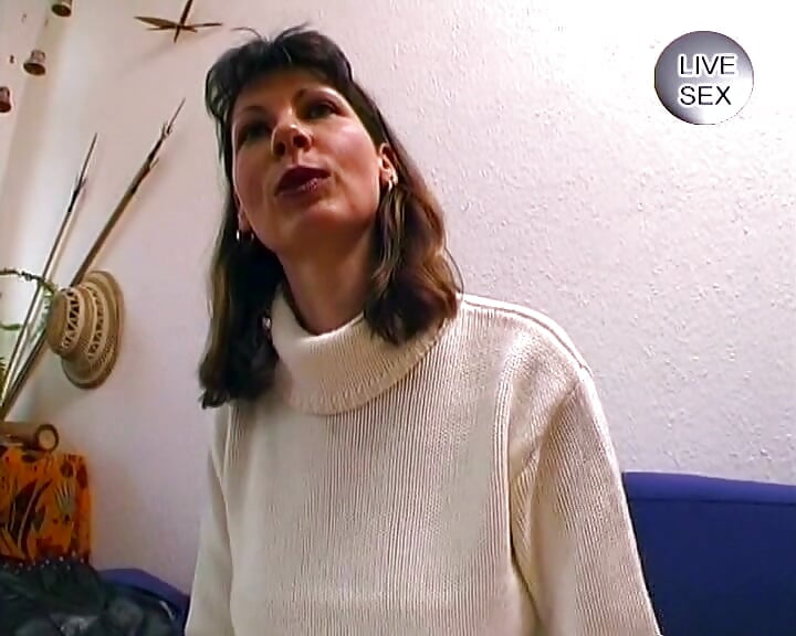 Brunette German slut gets fucked in her mouth