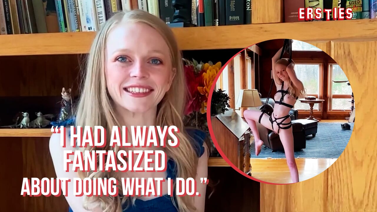 Ersties – Hot Blonde Babe Alice D Loves The Feel of Rope Against Her Skin