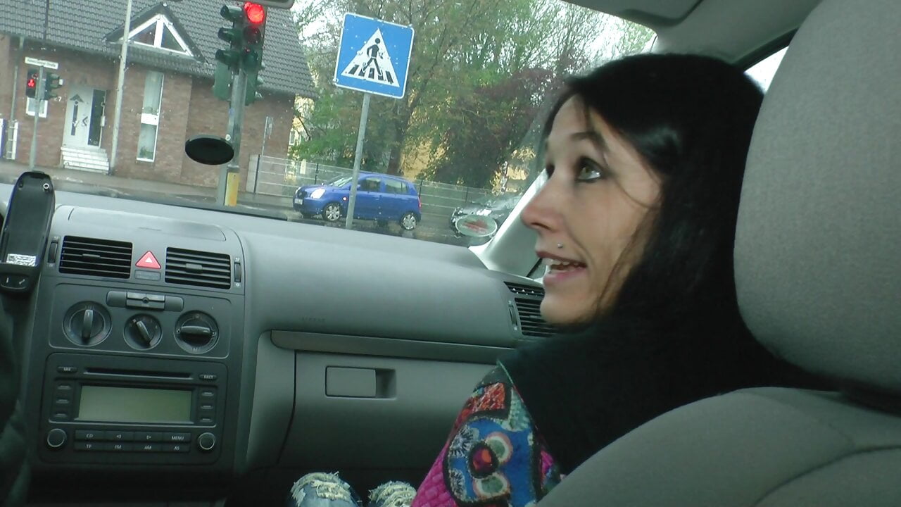 German drivers allows only sexy sluty girls to take the sit