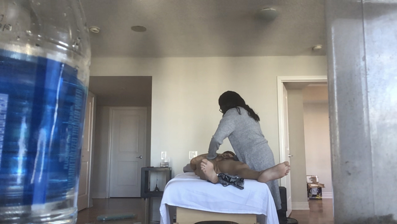 Legit Ebony RMT CAN’T Help Herself And Gives In To Asian Cock