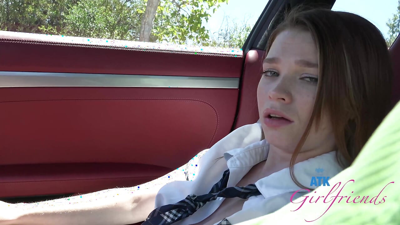 Mazy Is Your College Girl and You Are Going to Give Her a Driving Lesson