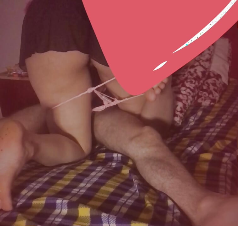 Moroccan with her lover on the bed