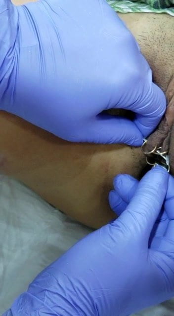 Now she has 4 piercings