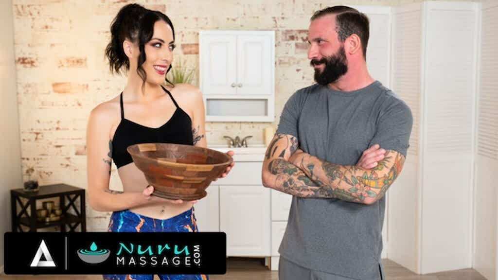 NURU MASSAGE – Pervert Receptionist Convinces The New Masseuse To Fuck Him As Her First Day Training