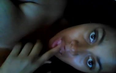 pretty Sanchia playing