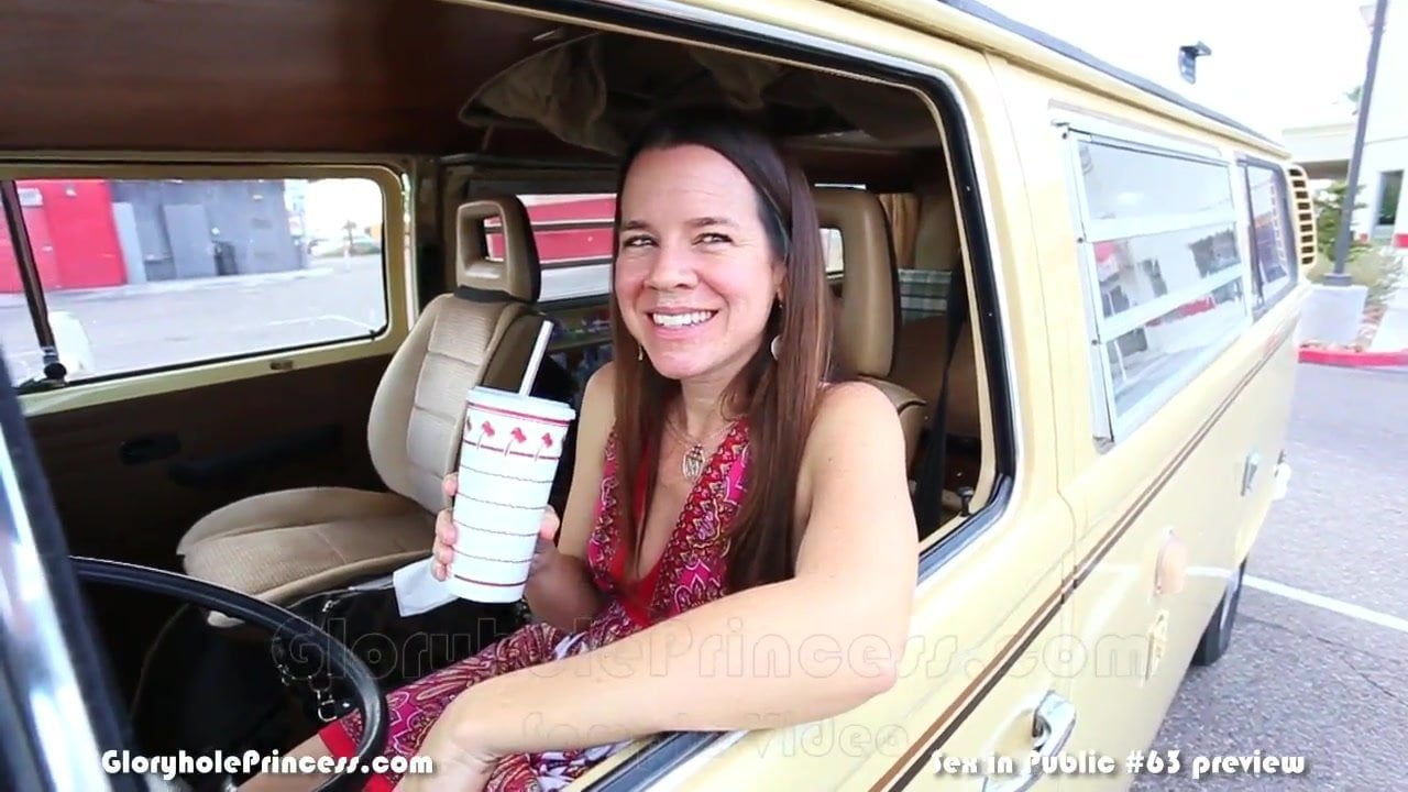 Sex in Public #63  Fast Food Drive Thru Cum Facial