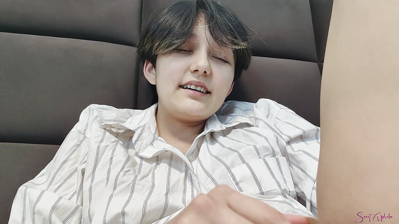 Sexy Brunette During the Filming Could Not Resist and Sucked the Cock of the Operator!