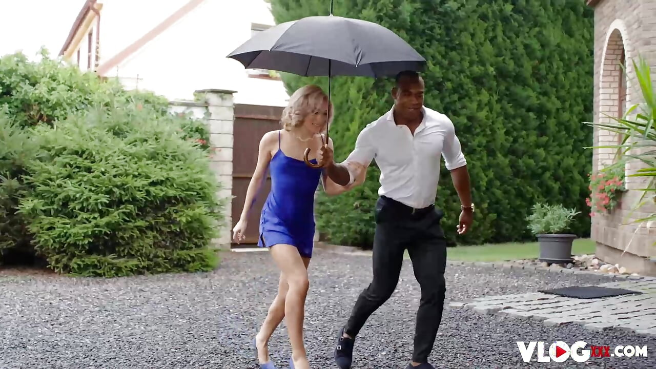 Short Hair Blonde Rika Fane Banged Interracially