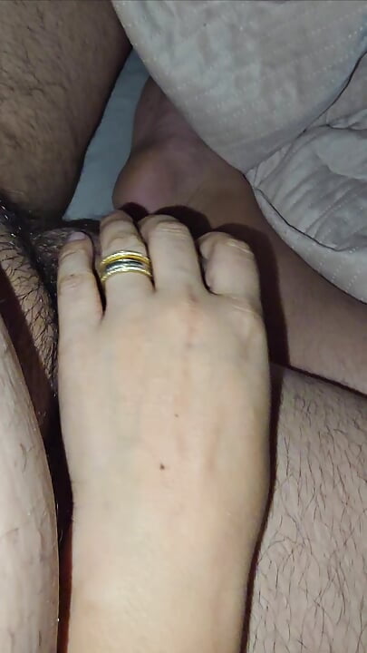 Step mom hand slip and handjob step son dick in erection