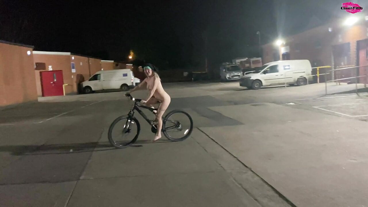 Street girl steals a bike but has to ride it back naked!