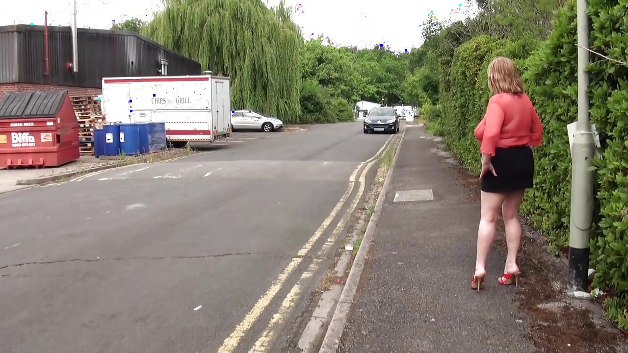 Trisha fucked hard from two dudes in the garage