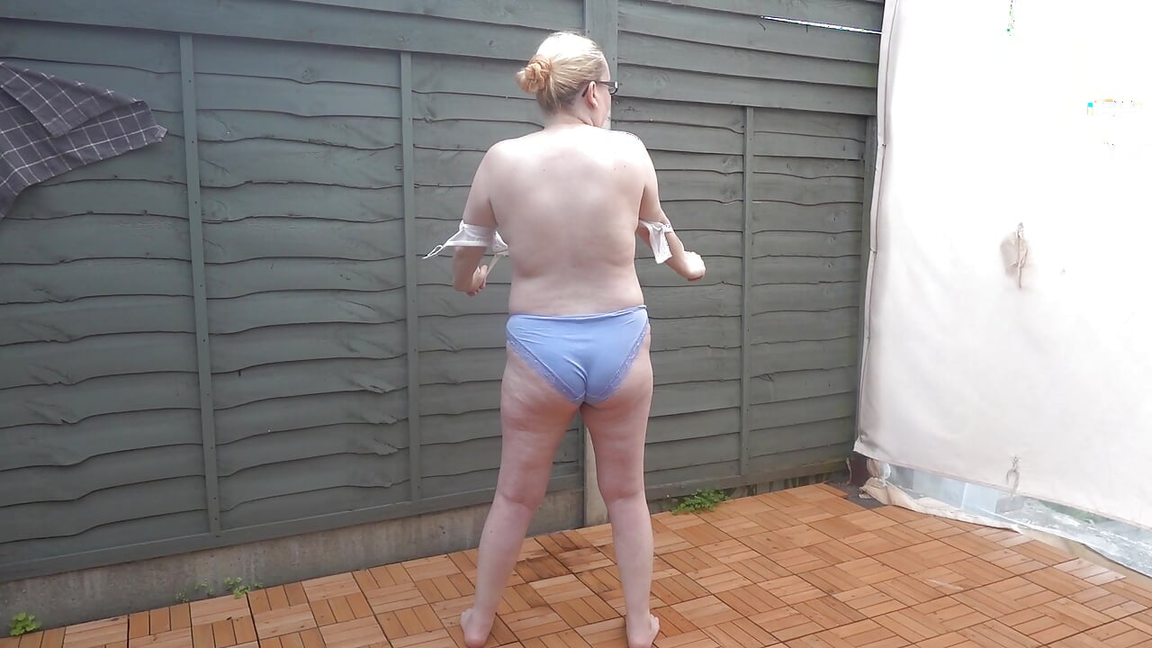 Wife in knickers and bra