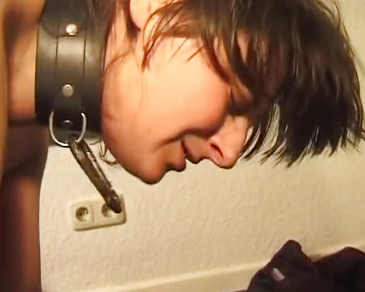 A tied German bitch enjoys a lot of pain caused by her domina