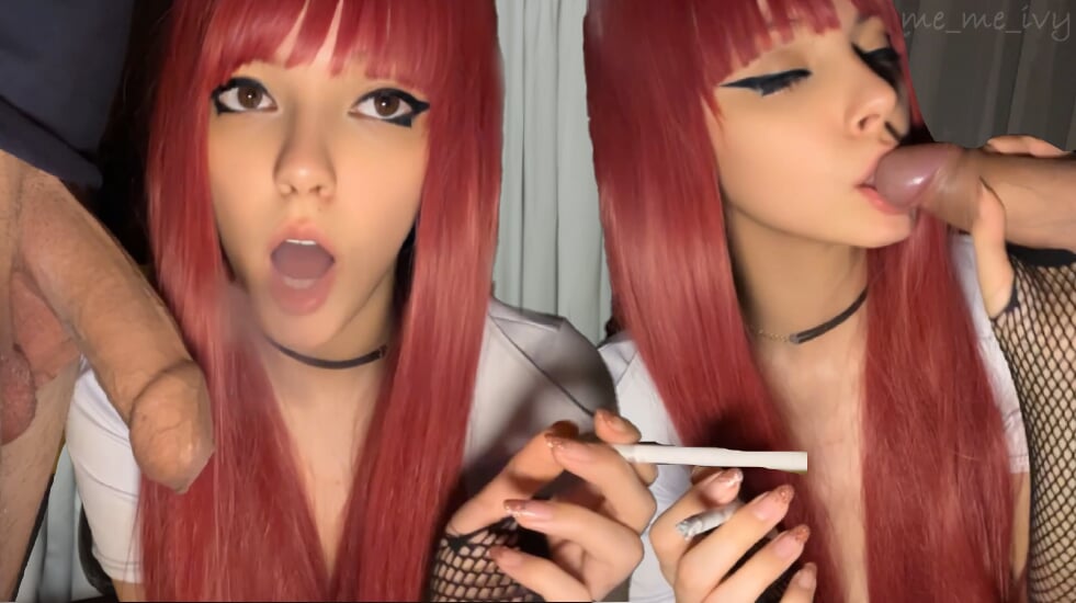 Alt Girl Smoking and Licking stepdad’s big cock (ask me for full vid)