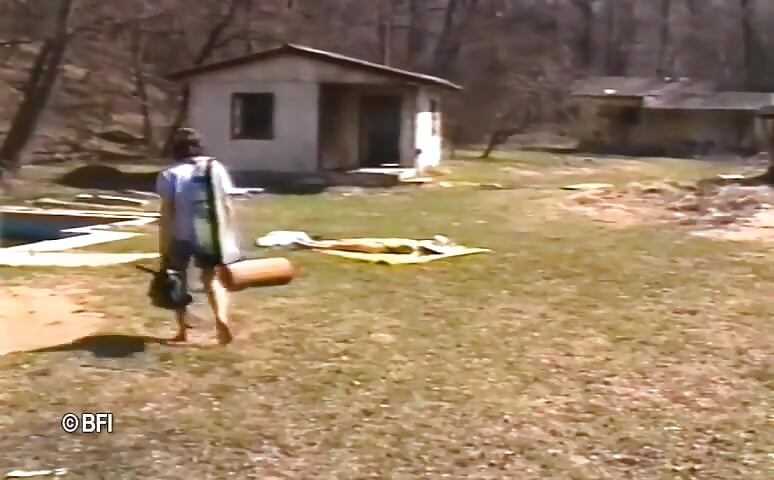 Girl like to suck and gets spanked outside.