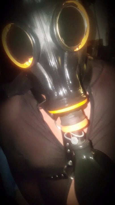 Latex fetish and mask