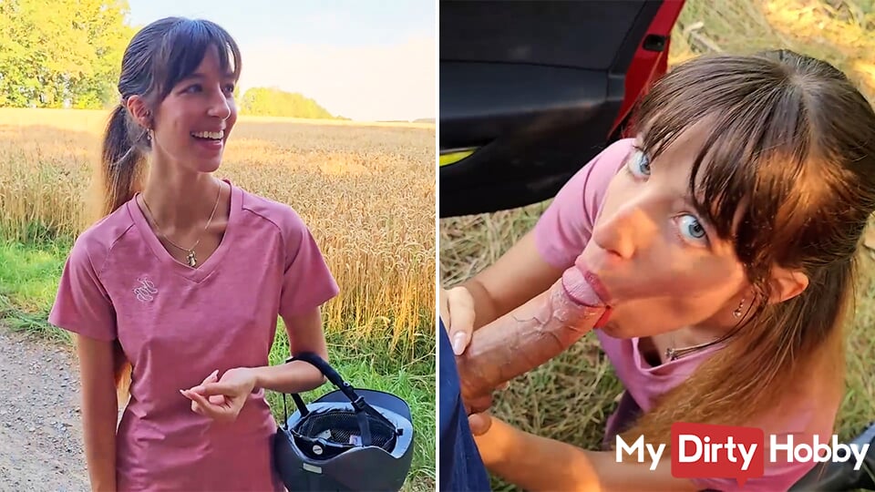 Layla von Hohensee sucks dick outdoors in nature – MyDirtyHobby