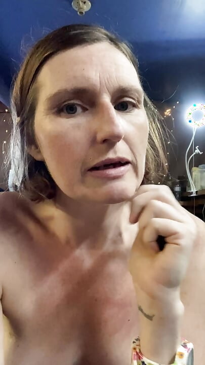 Making porn instead of going to therapy! My tits in your face as I eat for the first time in days due to being heartbroken